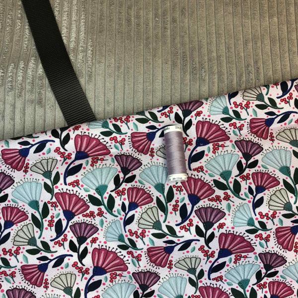 Canvas, Garden Stories by Emjo-Design, Rosa mit Kombinationsmaterial